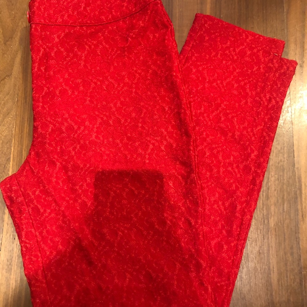 A/X Red Pencil Pants